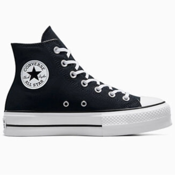 Converse Chuck Taylor All Star Platform Canvas - color Black - Picture 3 of 7
